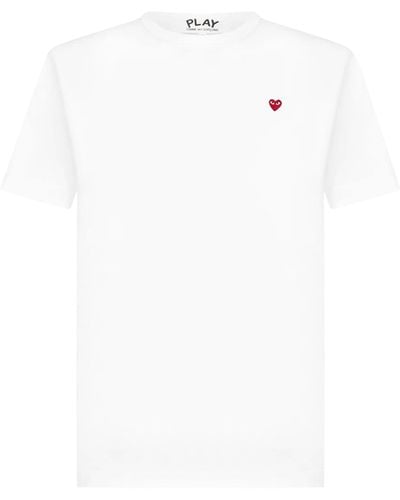 COMME DES GARÇONS PLAY T108 Classic Red Heart T-shirt - White