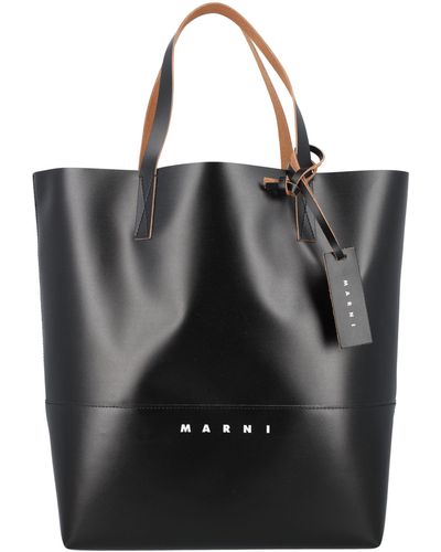 Marni Tribeca Shopping Bag - Black