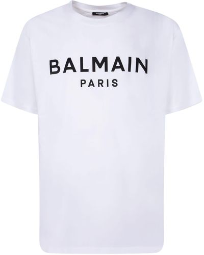 Balmain Logo T-Shirt - White