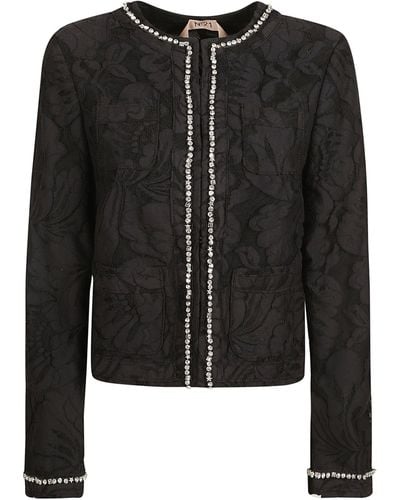 N°21 Embellished Jacket - Black