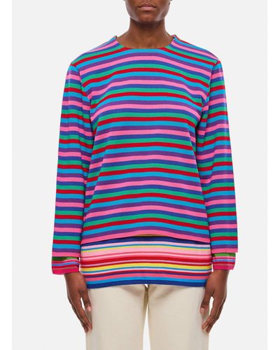 Comme des Garçons Striped Sweater - Blue