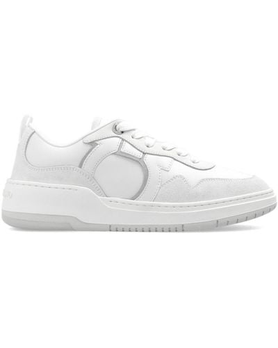 Ferragamo Gancini Low-Top Sneakers - White