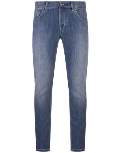 Dondup Mius Slim Fit Jeans - Blue