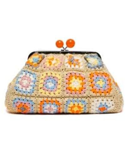 Weekend by Maxmara Pasticcino Bag Medium In Crochet Cotton Nembo - White