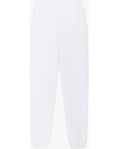 Moncler Sweatpants With Logo - White