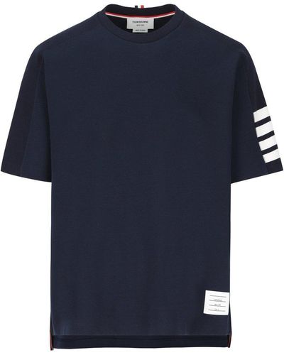 Thom Browne 4-bar T-shirt - Blue
