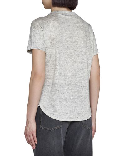 Brunello Cucinelli Short-Sleeved V-Neck T-Shirt - Grey