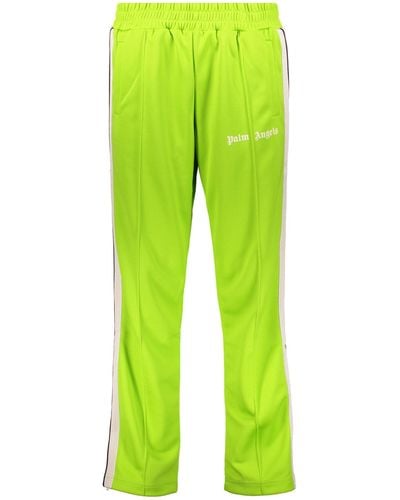Palm Angels Contrast Side Stripes Pants - Green