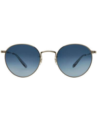 Garrett Leight Wilson M Sun-Matte Llg Sunglasses - Blue