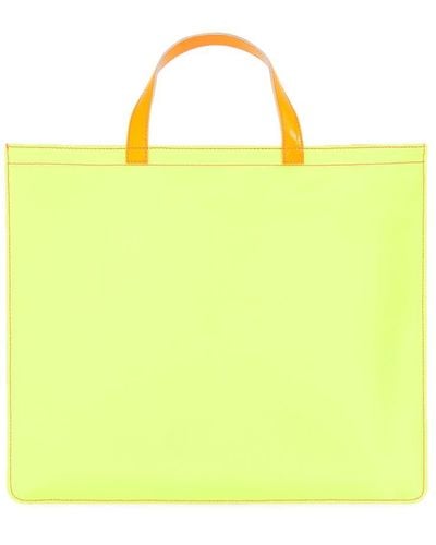 Comme des Garçons Comme Des Garçons Super Fluo Leather Tote Bag Unisex - Yellow