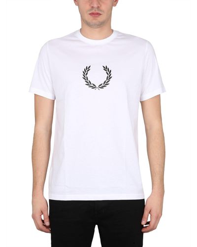 Fred Perry Crewneck T-Shirt - White