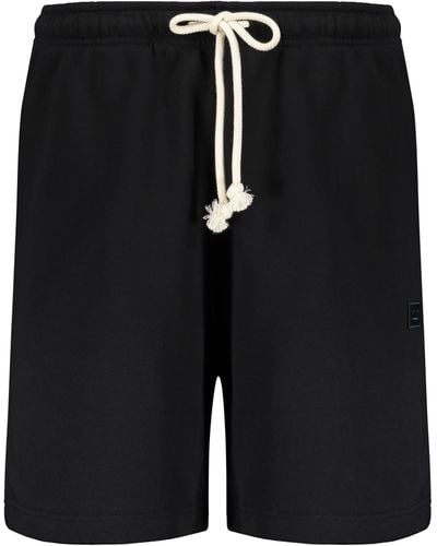 Acne Studios Cotton Bermuda Shorts - Black