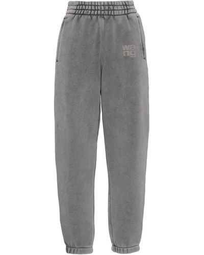 Alexander Wang Essential Terry Classic Sweatpant Puff Paint Logo - Gray