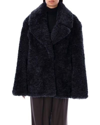 Stella McCartney Eco Fur Short Coat - Blue