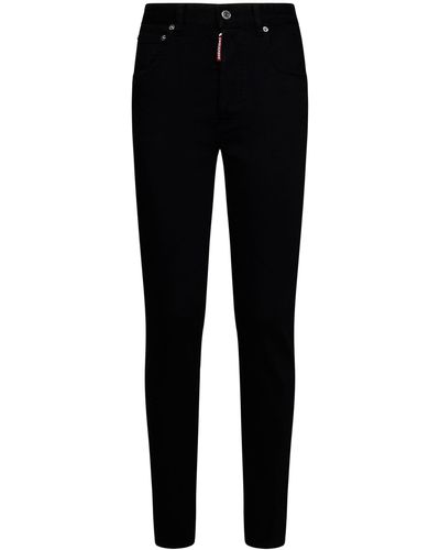 DSquared² Dyed High Waist TWIGGY Jeans - Black