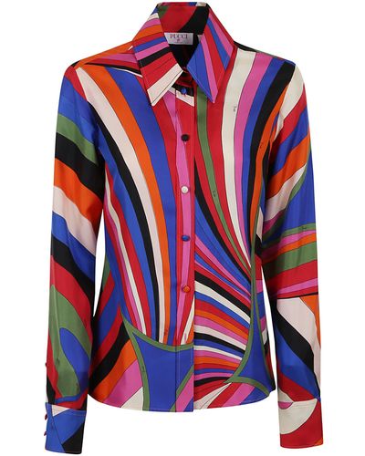 Emilio Pucci L.S. Shirt - Blue