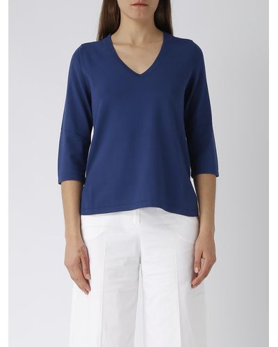 Gran Sasso Viscose Sweater - Blue