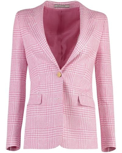 Tagliatore 0205 J-parigi Single-breasted Two-button Jacket - Pink