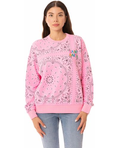 Mc2 Saint Barth Sweatshirt With Bandanna Print - Pink