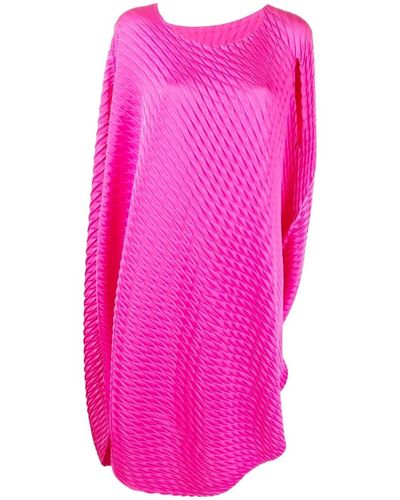 Issey Miyake Bathing Pleats Solid Sweater - Pink