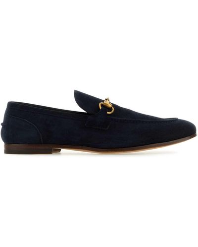 Gucci Suede Loafers - Blue