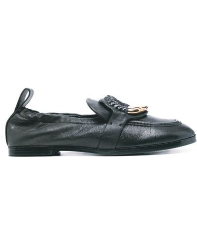 See By Chloé Hana Leather Loafers - Black