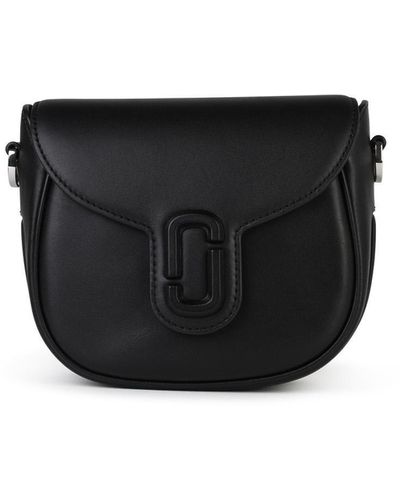 Marc Jacobs Saddle Leather Bag - Black