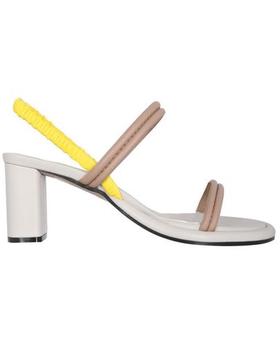 Alysi Leather Sandals - White