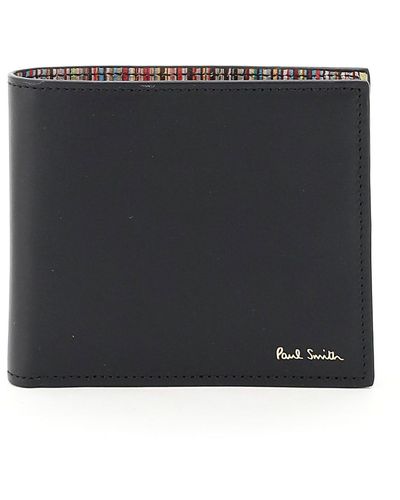 PS by Paul Smith Signature Stripe Bifold Wallet - Black