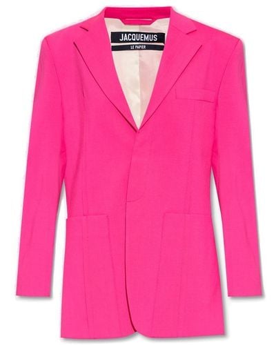 Jacquemus La Veste D'homme Wool-blend Blazer - Pink