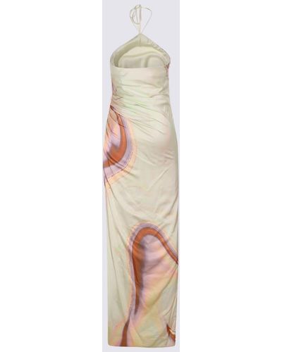 Jonathan Simkhai Multicolour Nylon Mischa Marble Long Dress