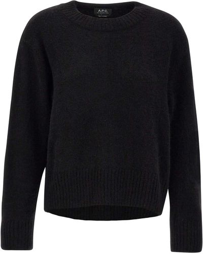A.P.C. "alison" And Merino Wool Pullover - Black