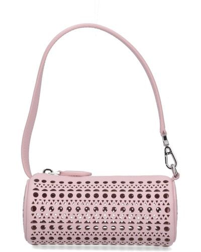 Alaïa Leather Tube Bag - Pink