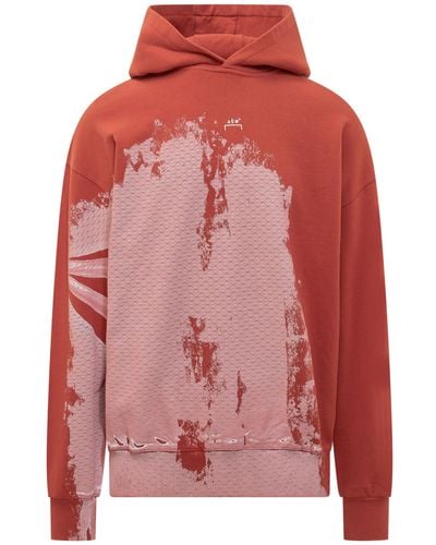 A_COLD_WALL* A Cold Wall Brushstroke Sweatshirt - Red