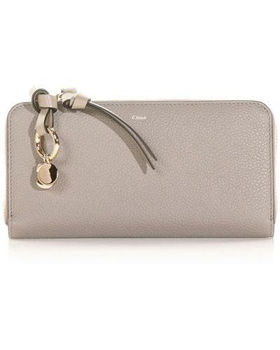Chloé Full Zip Leather Wallet - Multicolor