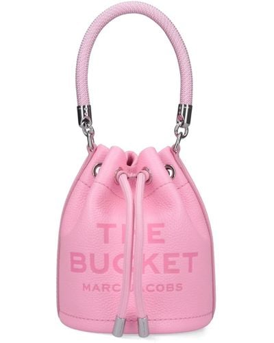 Marc Jacobs Mini Bag "the Leather Bucket" - Pink