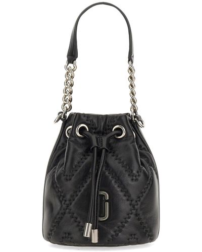 Marc Jacobs The Quilted Leather J Marc Bucket Bag - Black
