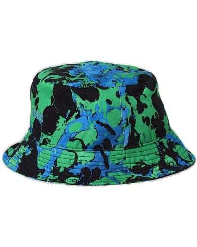MSGM Tie-dyed Bucket Hat - Green