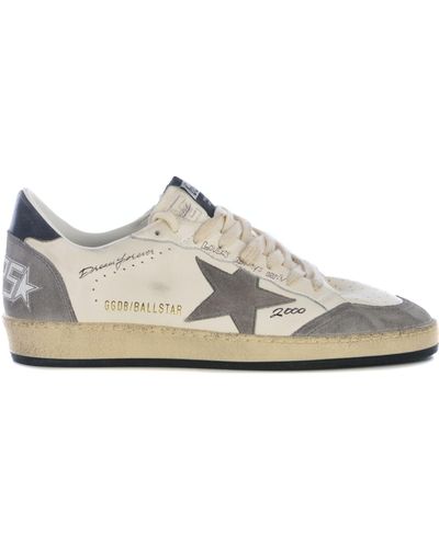 Golden Goose Trainers Ball Star Made Of Leather - White