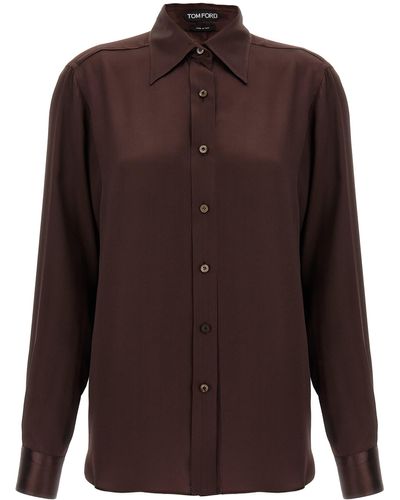 Tom Ford Silk Shirt - Brown