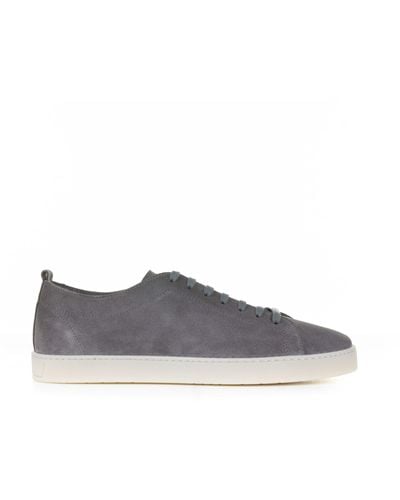 Barrett Leather Sneaker - Gray