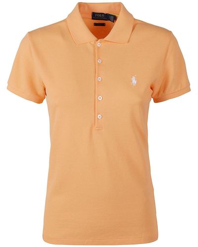 Polo Ralph Lauren Logo-embroidered Short-sleeved Polo Shirt - Orange