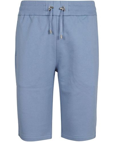 Balmain Flock Bermuda Shorts - Blue