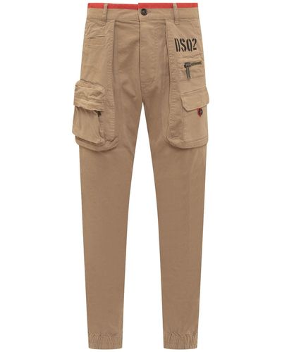 DSquared² Cargo Trousers - Natural