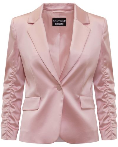 Boutique Moschino Cropped Blazer - Pink