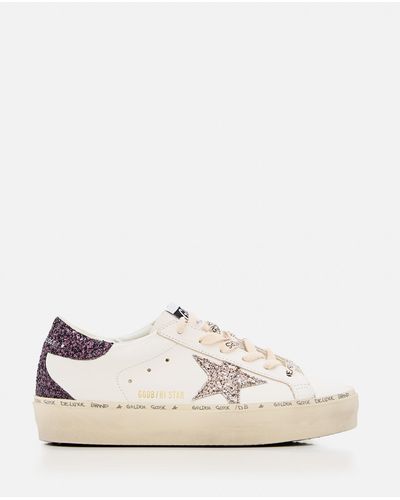 Golden Goose Hi Star Leather Trainers - White