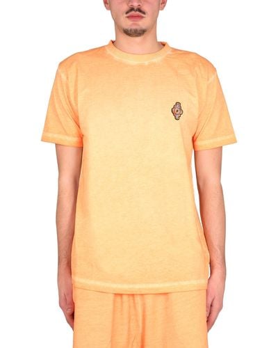 Marcelo Burlon County Of Milan Sunset Cross Regular T-shirt - Orange