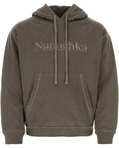 Nanushka Dark Cotton Sweatshirt - Green