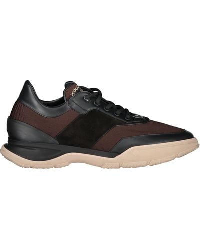 Brioni Leather Sneakers - Black