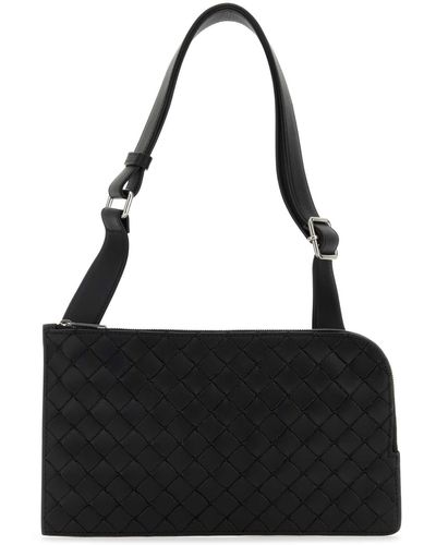 Bottega Veneta Leather Belt Bag - Black